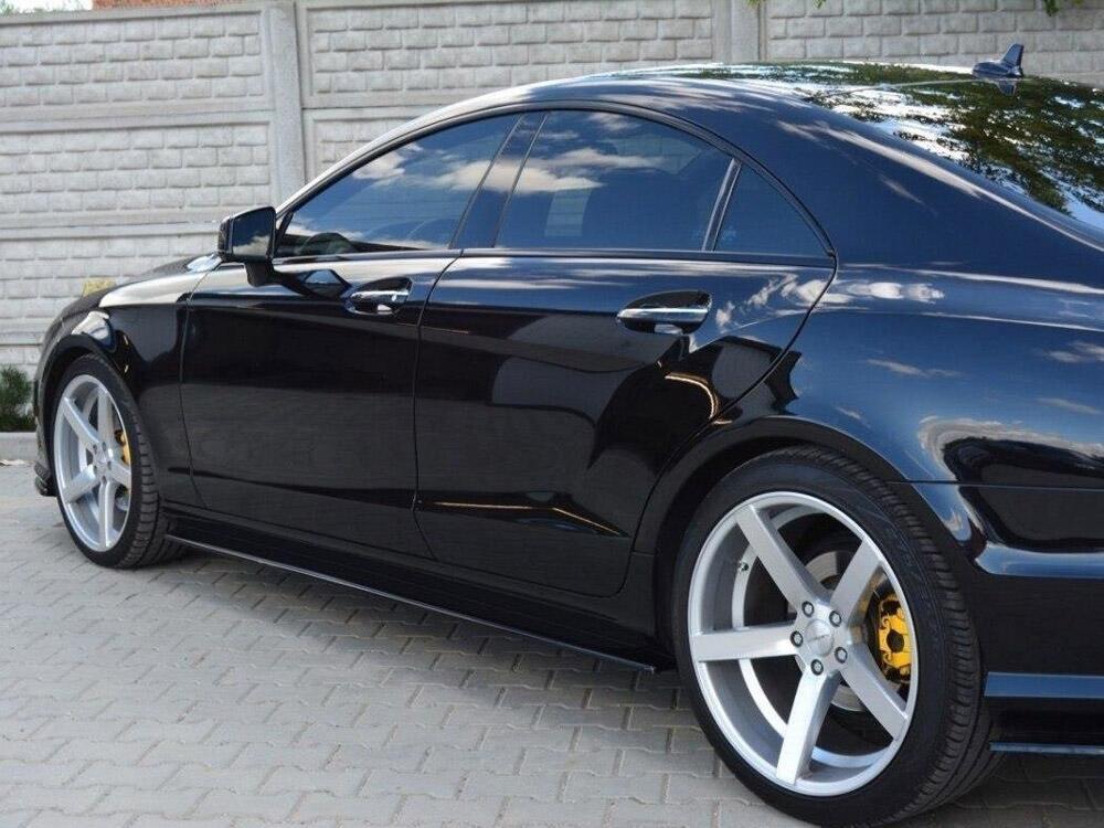 Side Skirts Diffusers Mercedes CLS C218 Amg-line (2011-2014) - Carbon Look