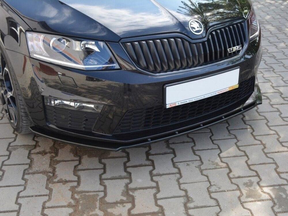 Front Splitter V.1 Skoda Octavia MK3 VRS (2013-2016) - Carbon Look
