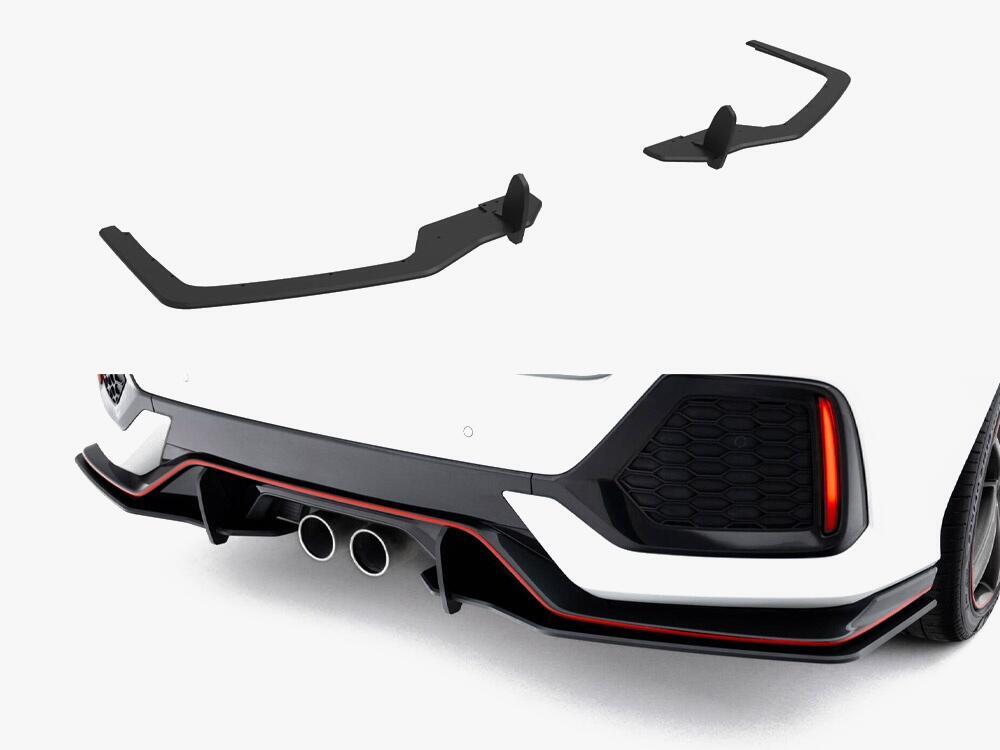 Street Pro Rear Side Splitters Honda Civic Sport Mk10
