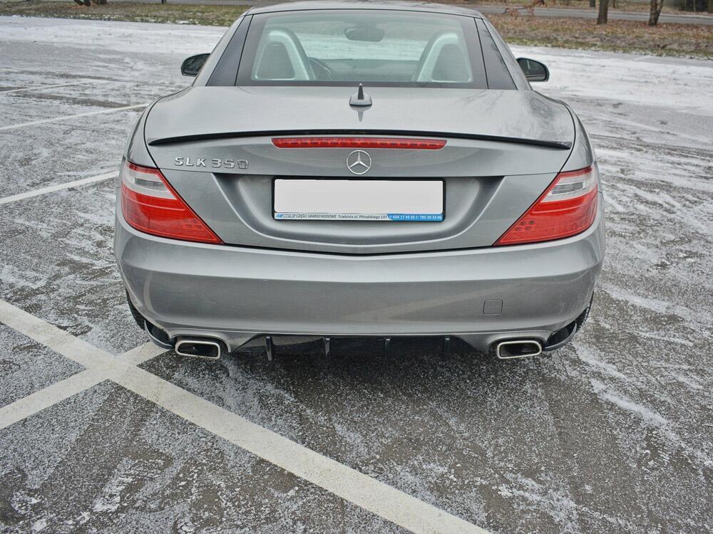Rear Side Splitters V.1 Mercedes-benz SLK R172 Standard (2011-2015) - Carbon Look