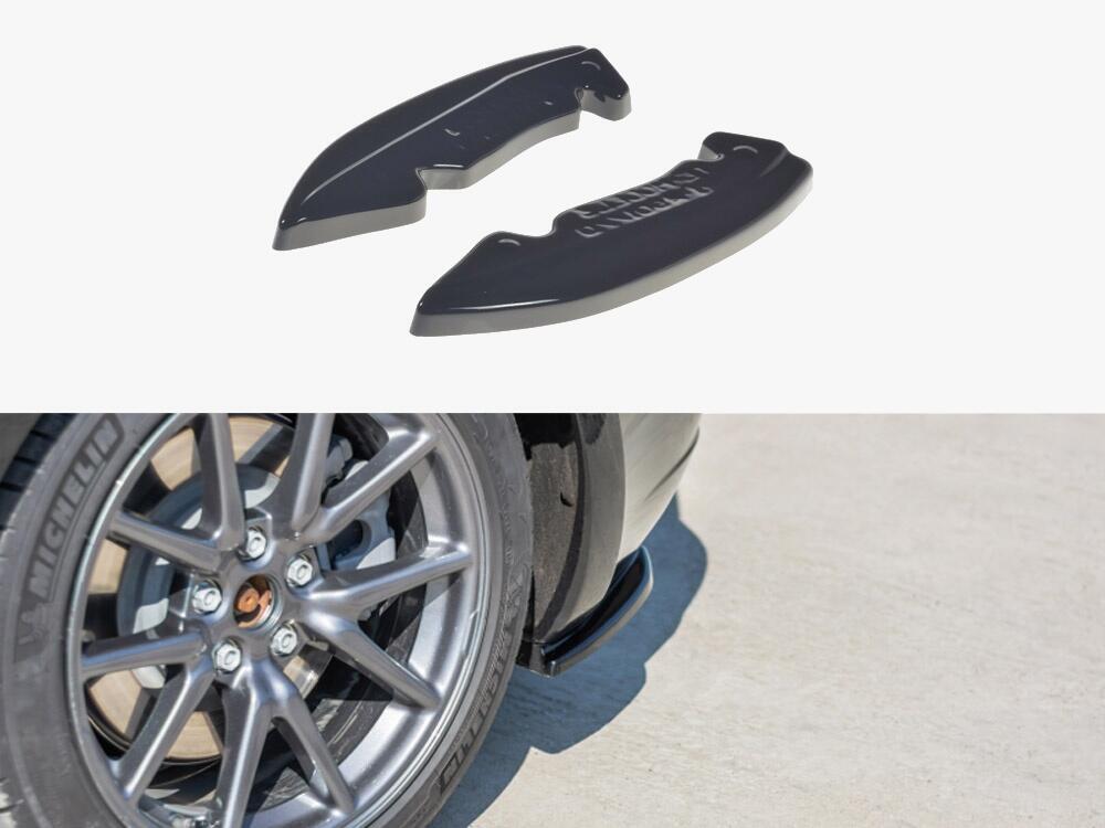 Rear Side Splitters Tesla Model 3 - Carbon Look