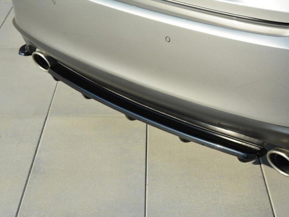 Central Rear Splitter (Vertical Bars) Lexus IS Mk3 T - Textured