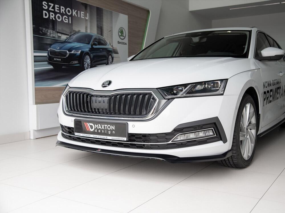 Front Splitter V2 Skoda Octavia MK4 (2019-) - Textured