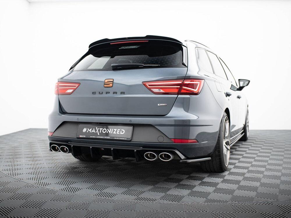 Rear Side Splitters V.2 Seat Leon Cupra Mk3 FL Sportstourer - Textured