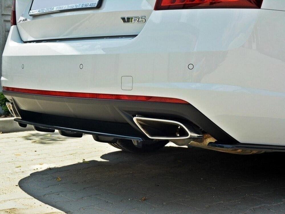 Central Rear Splitter Skoda Octavia VRS MK3/ MK3.5 Hatchback/ Estate- Textured