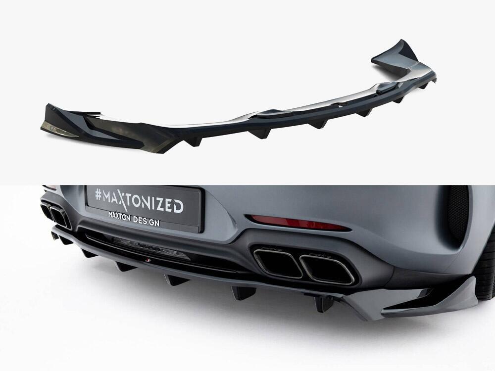 Rear Splitter (Vertical Bars) Mercedes-AMG GT C C190 Facelift