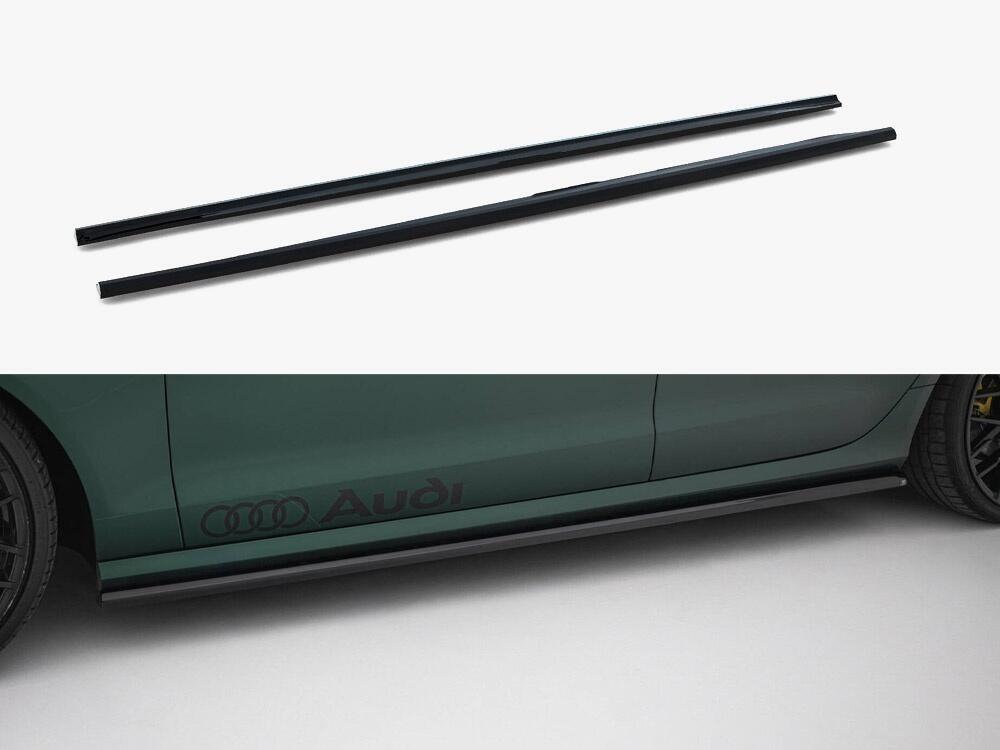 Side Skirts Diffusers V.2 Audi A6 S-Line / S6 C7