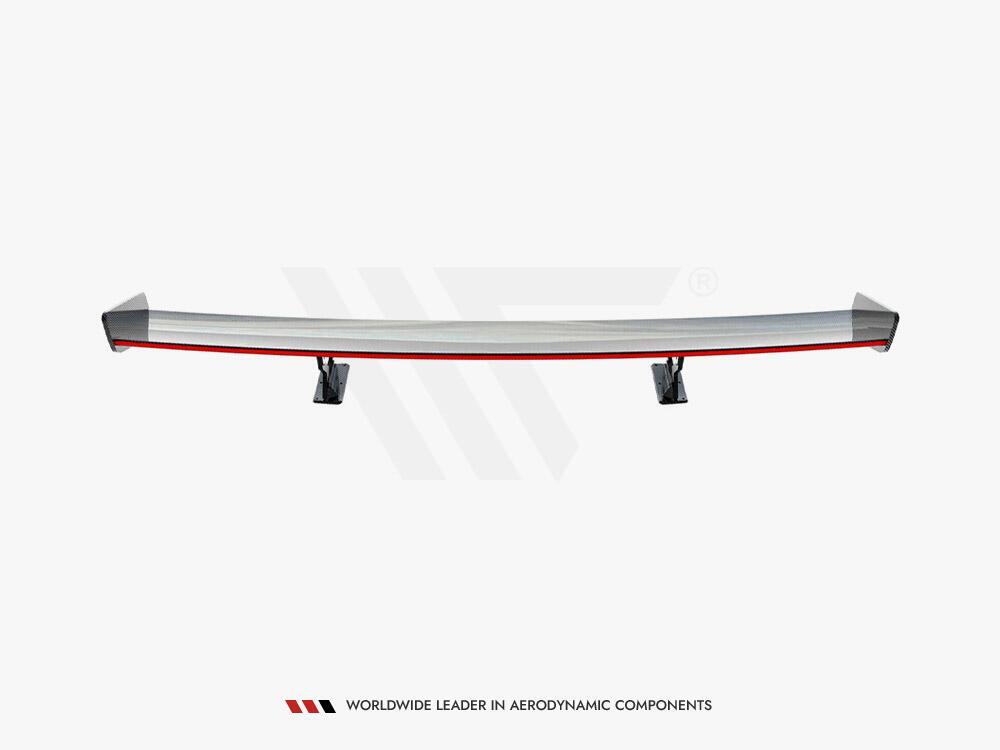 Carbon Spoiler With Internal Brackets Uprights + LED Chevrolet Camaro SS Mk6 Facelift
