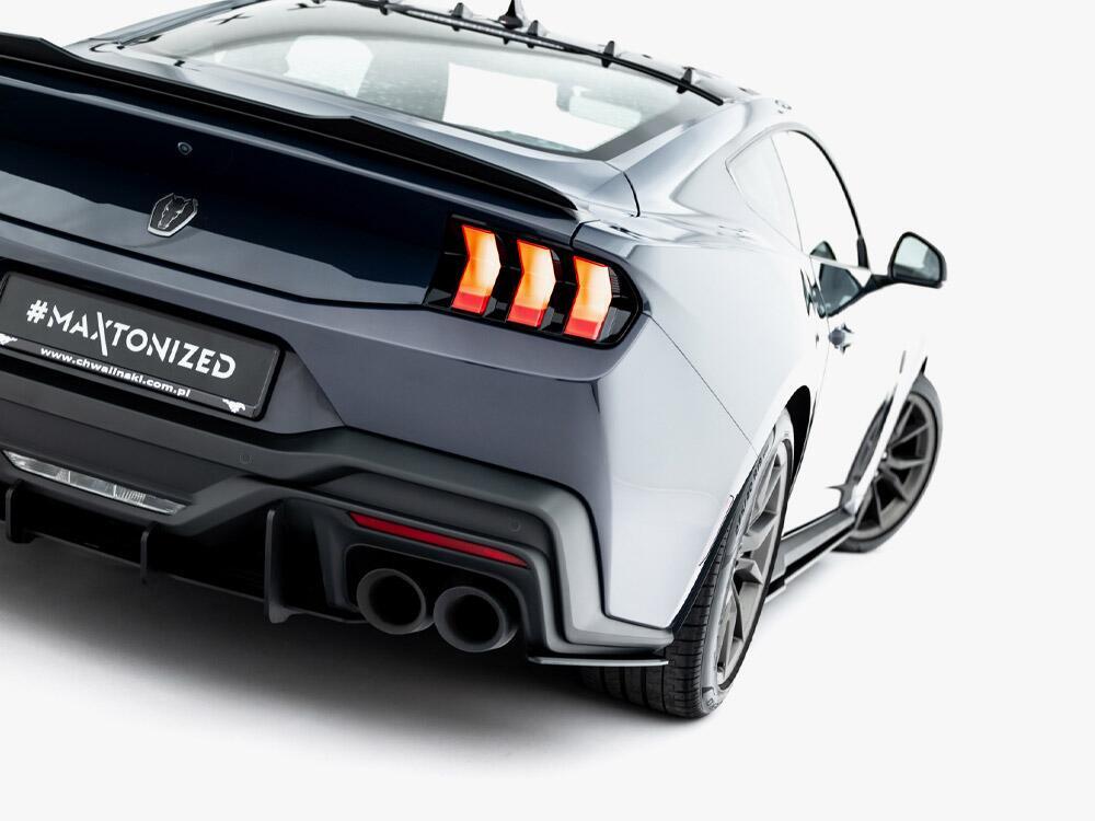 Street PRO Rear Side Splitters Ford Mustang Dark Horse Mk7