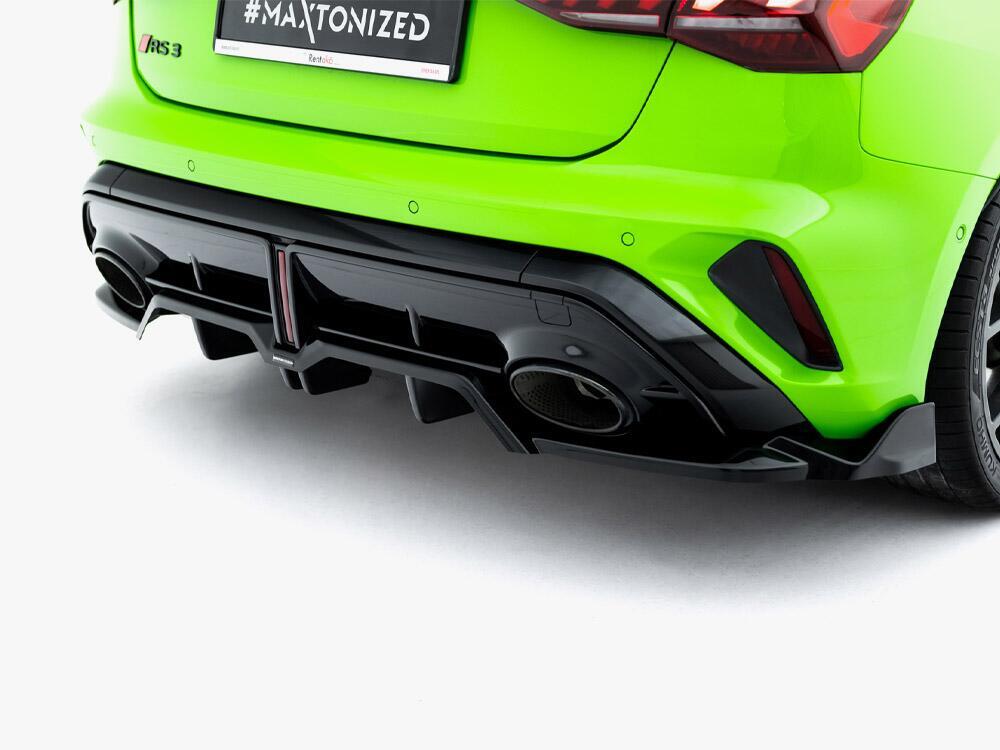 Rear Splitter (Vertical Bars) V.3 Audi RS3 Sportback 8Y Facelift