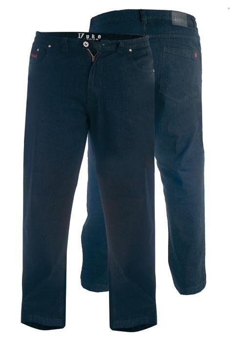 Big & tall men’s comfort fit elastic waist jeans casual denim