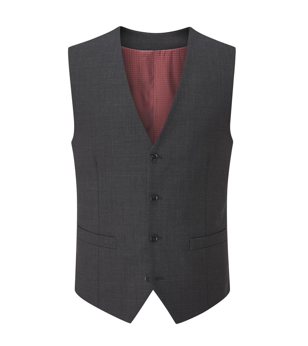 Skopes Darwin charcoal waistcoat with adjustable back strap