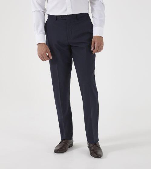 Skopes Darwin navy suit trousers waistband and belt loops