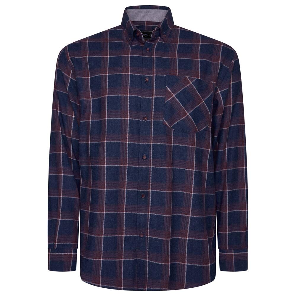 KAM Jeanswear 100% cotton check pattern shirt