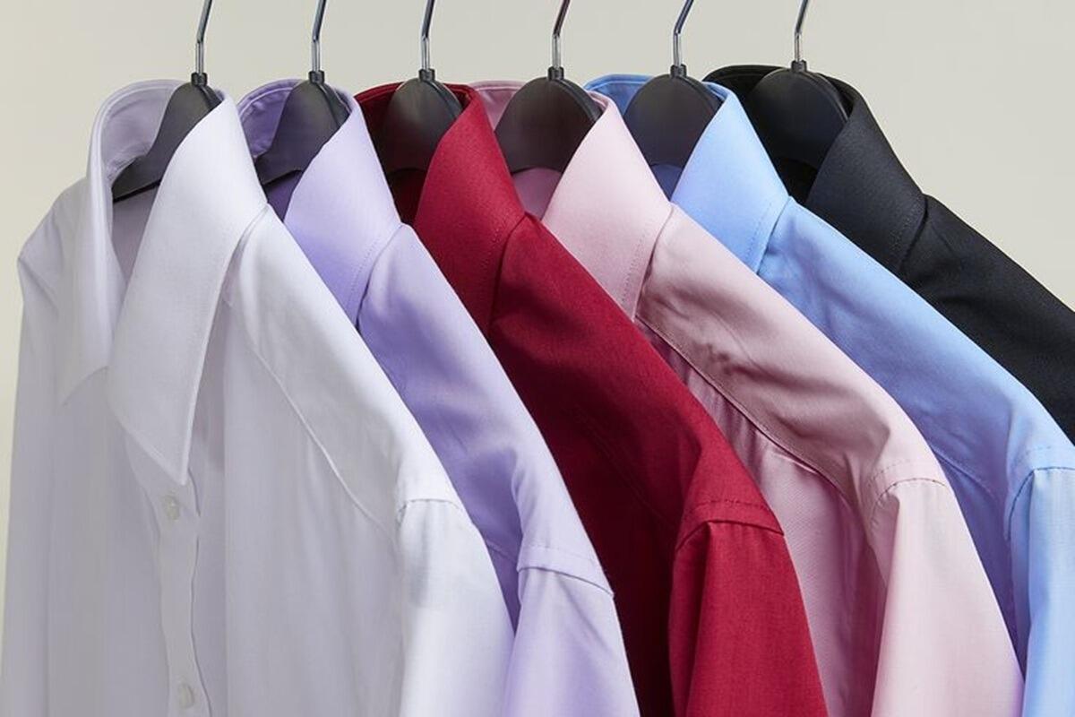 Big men's formal shirts with collar sizes 18" to 23", available in short and long sleeves, plain colours, designed for larger builds.