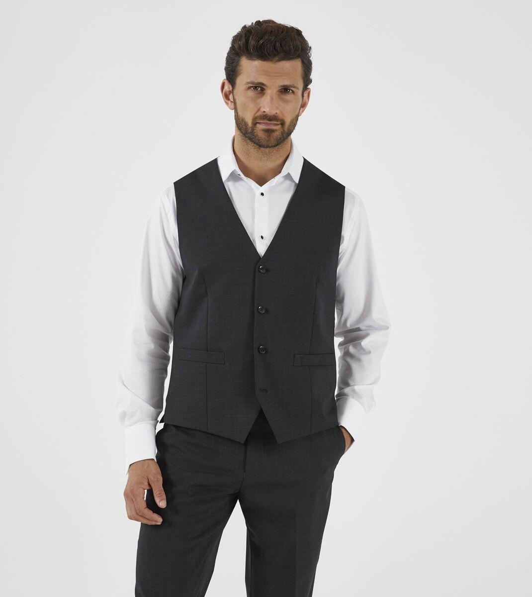 Skopes Darwin charcoal waistcoat for big and tall men