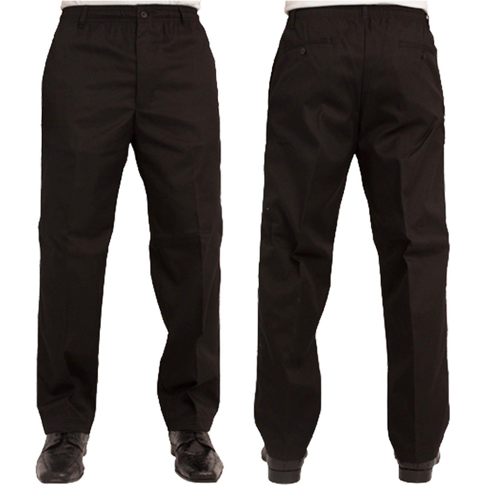 Big men’s black rugby trousers styled for everyday casual wear