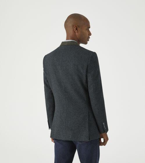 Men’s Teal Newsam Tweed Effect Jacket – stylish and breathable