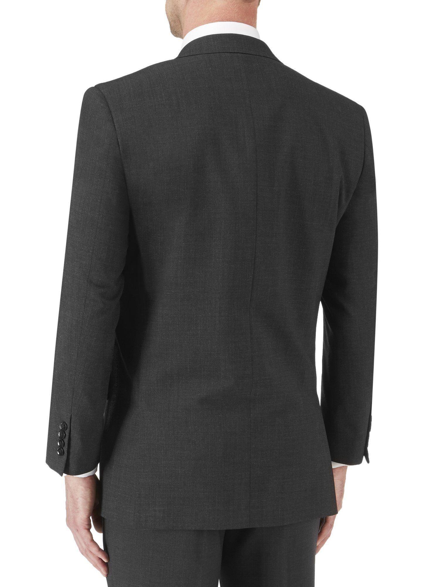 Skopes Darwin charcoal suit jacket with floral print lining