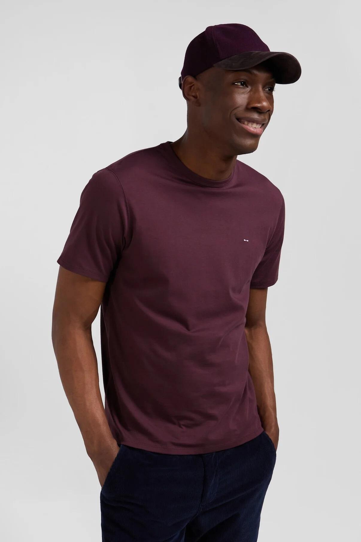 Eden Park 100% cotton T-Shirt in Wine