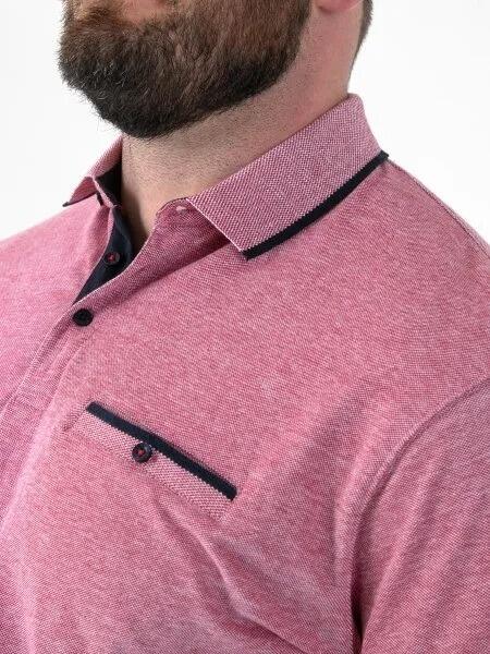 Duke Harvey big men's polo shirt (red)