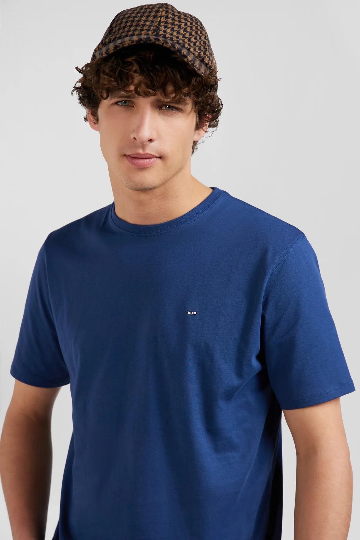Eden Park Men’s dark blue plain crew neck T‑shirt, sizes M–XL