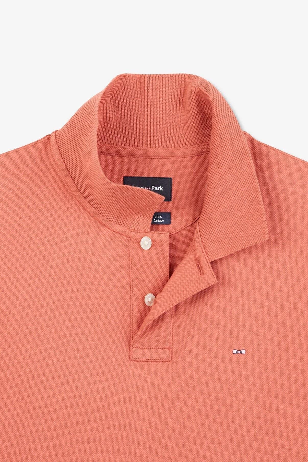 Eden Park Prima Cotton Polo Shirt in Dust