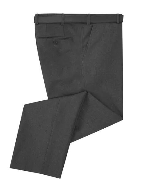 Douglas and Grahame San Remo Grey trousers for big men, 42 to 60 waist, knee lined with belt, 65% polyester 35% viscose