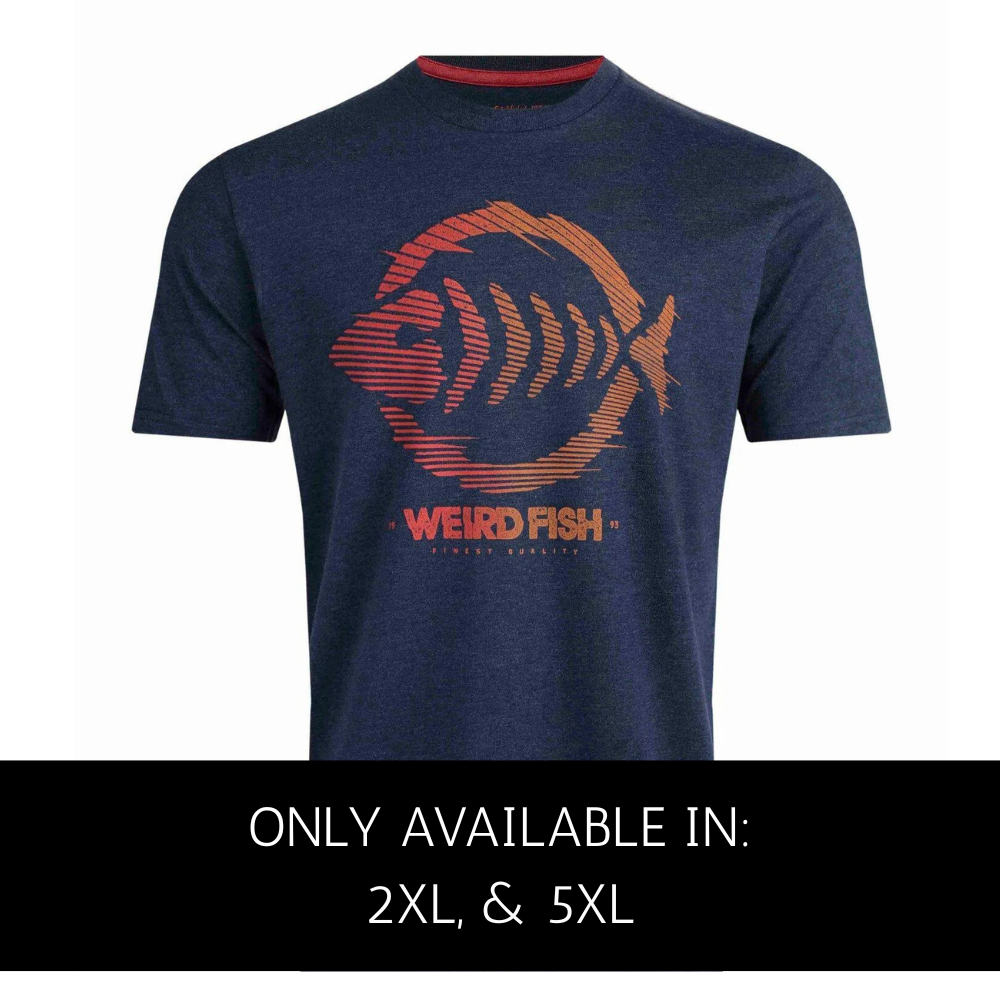 Men's Navy Weird Fish T-Shirt with front graphic