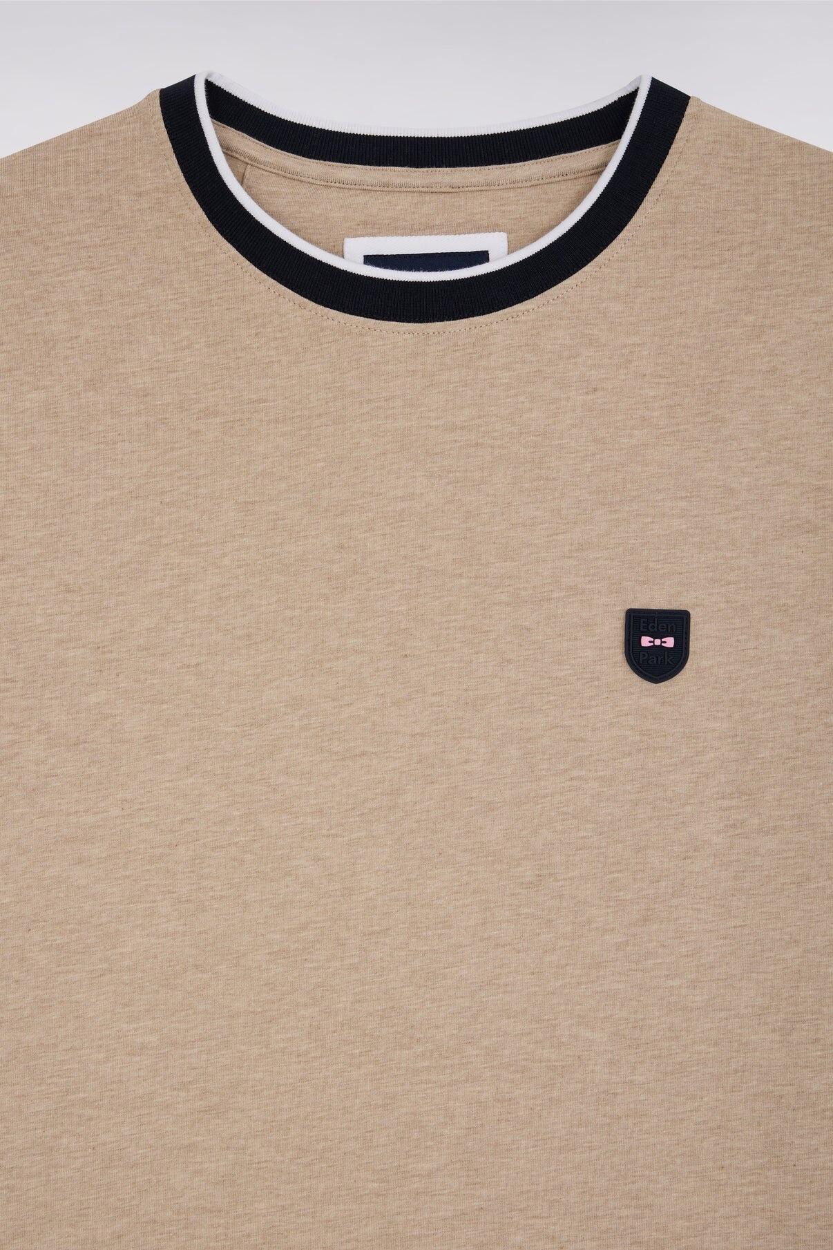 Eden Park t-shirt with silicone badge chest detail