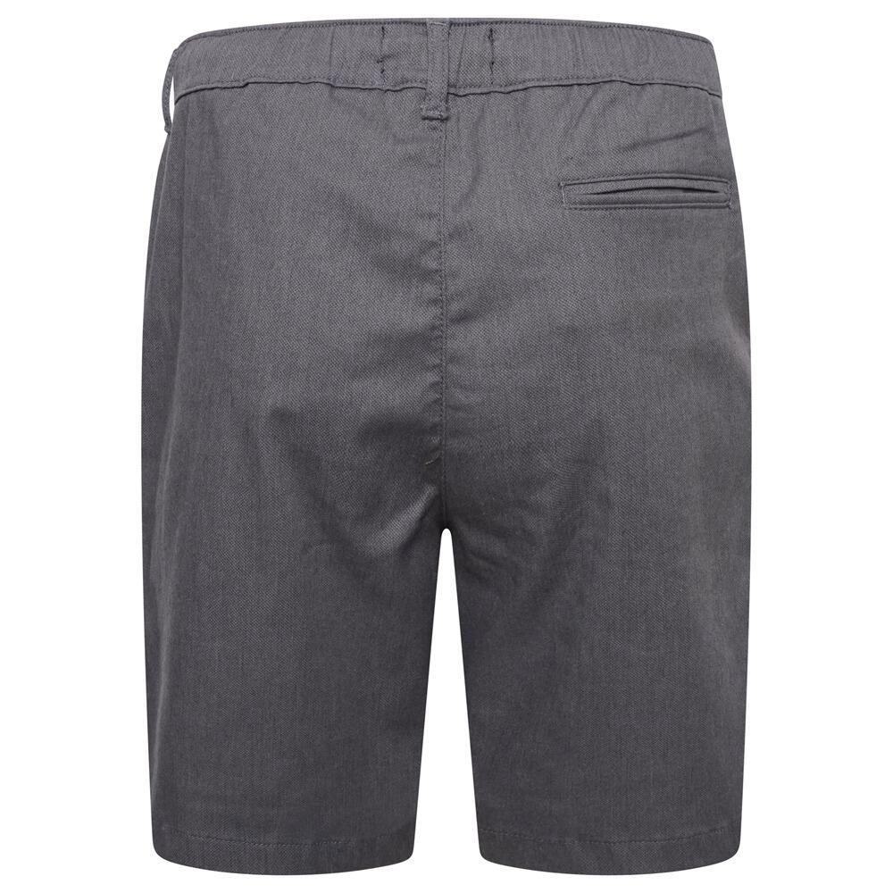 Back view – KAM Dobby Weave Smart Shorts for Big Men