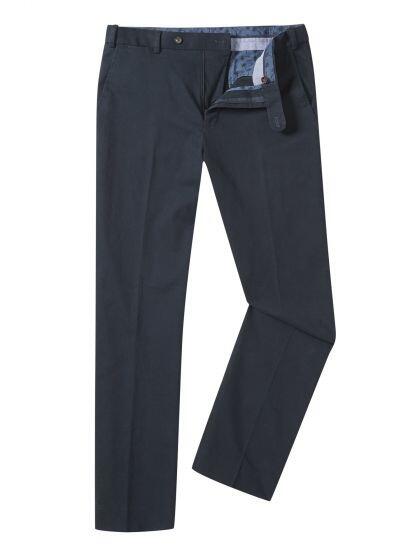 Skopes Antibes stretch chinos in navy for large waist sizes 42–60