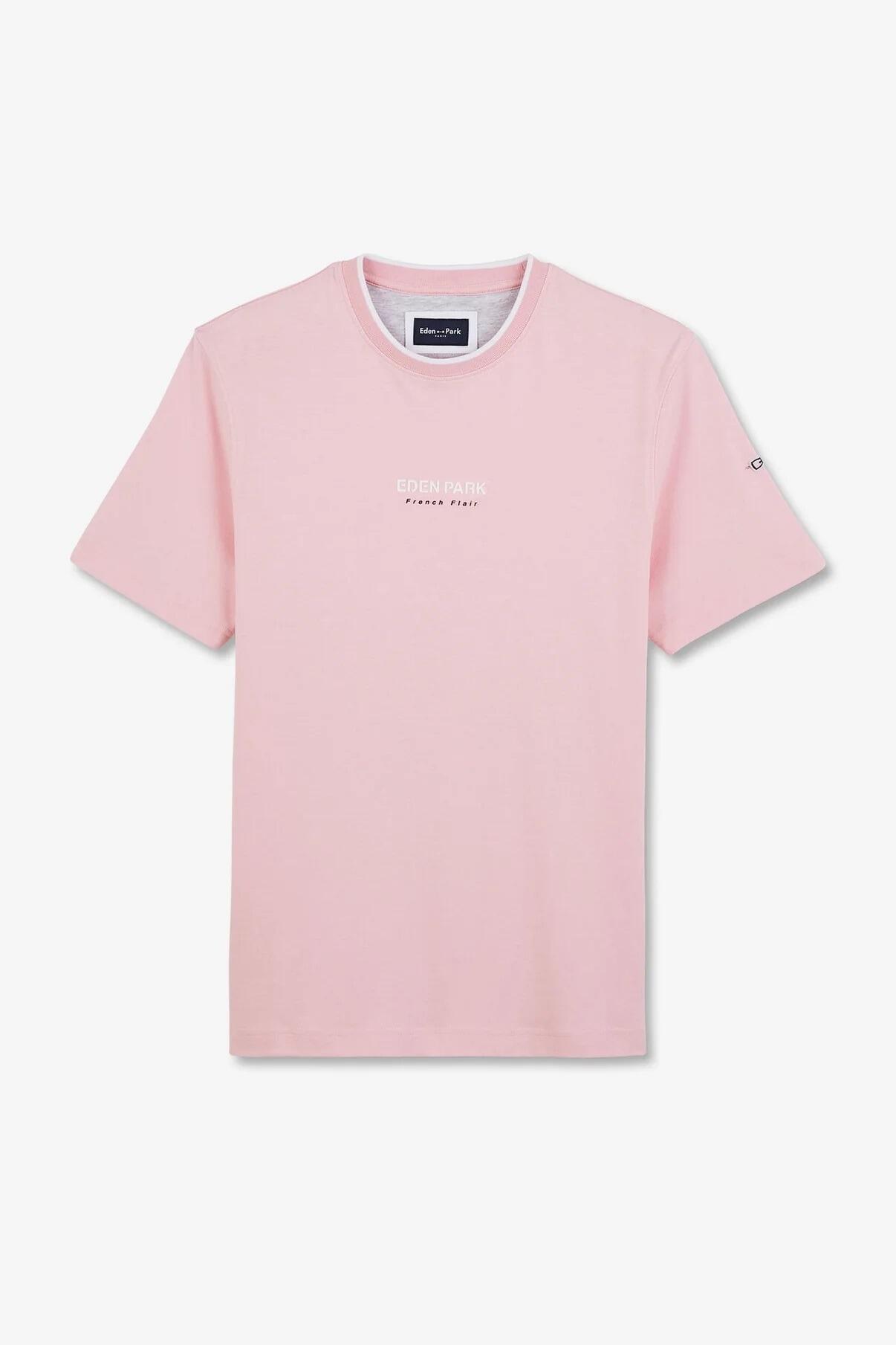 Eden Park T-Shirt With Chest branding in pink