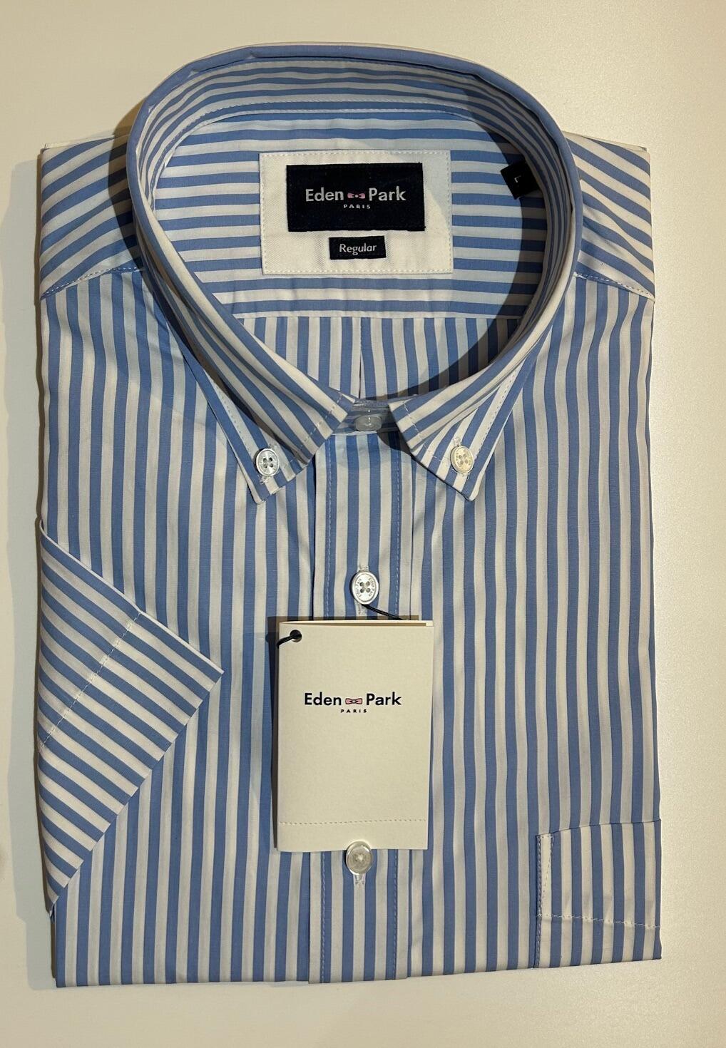 Eden Park men's striped shirt in light blue
