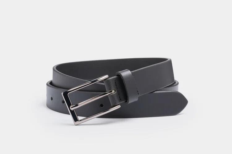 30mm black leather belt by Ibex, available in sizes 42" to 60" waist, durable and stylish belt for big men.