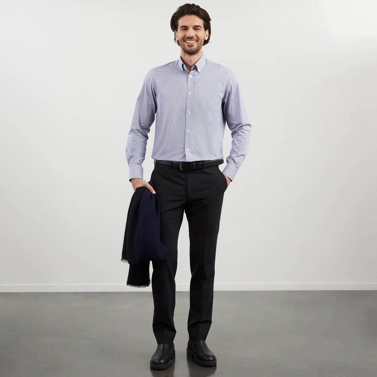 Men's Eden Park Shirt with chest pocket and embroidered detail