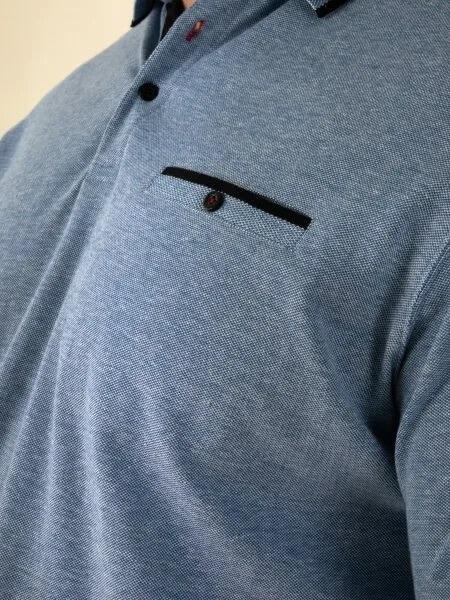 Big men's polo shirt (Blue) 2XL, 3XL, 4XL & 5XL