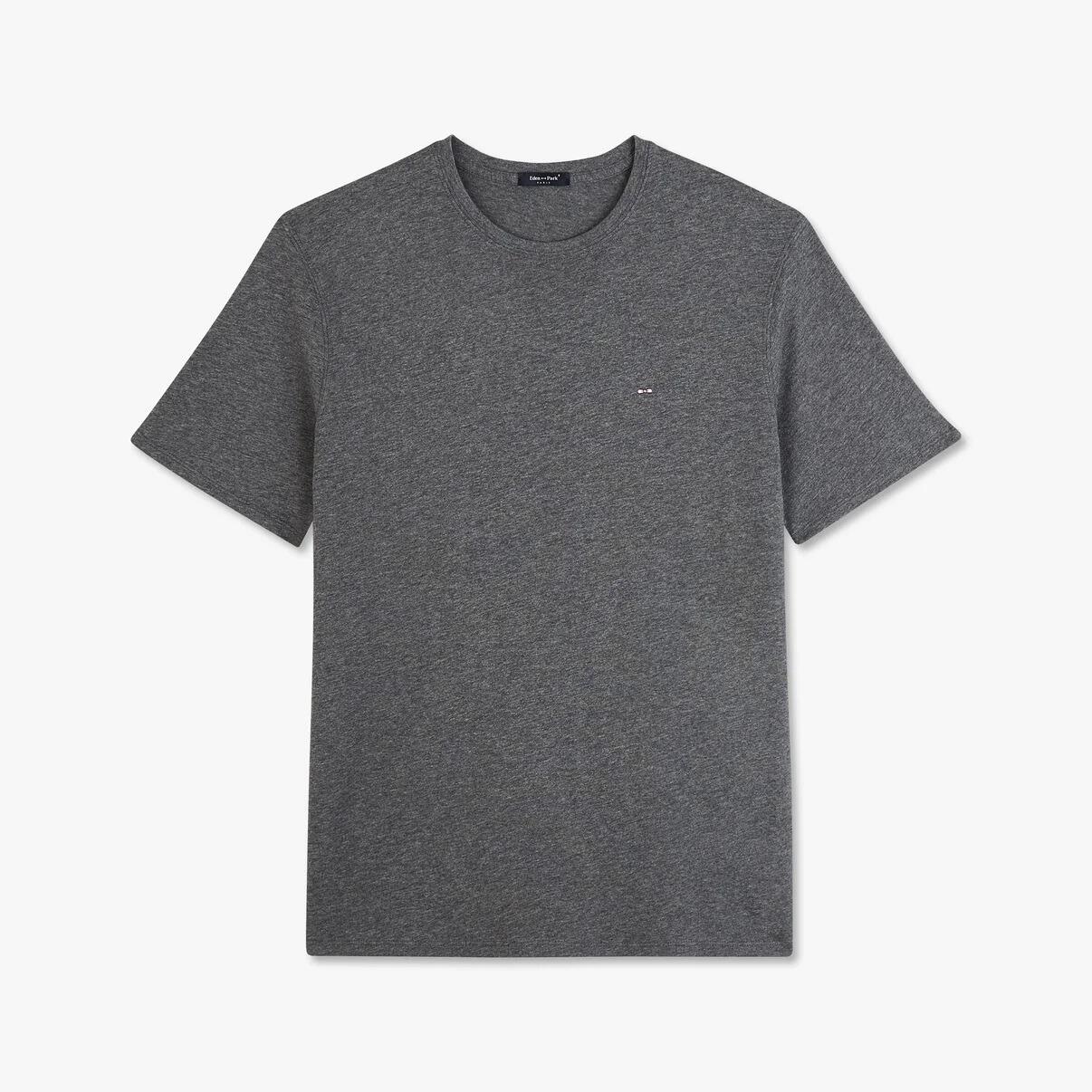 Eden Park Men’s essential charcoal crew neck T‑shirt, ideal for layering, sizes M–XL
