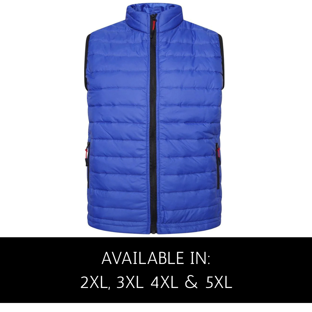 Plus size men’s quilted gilet 2XL–5XL