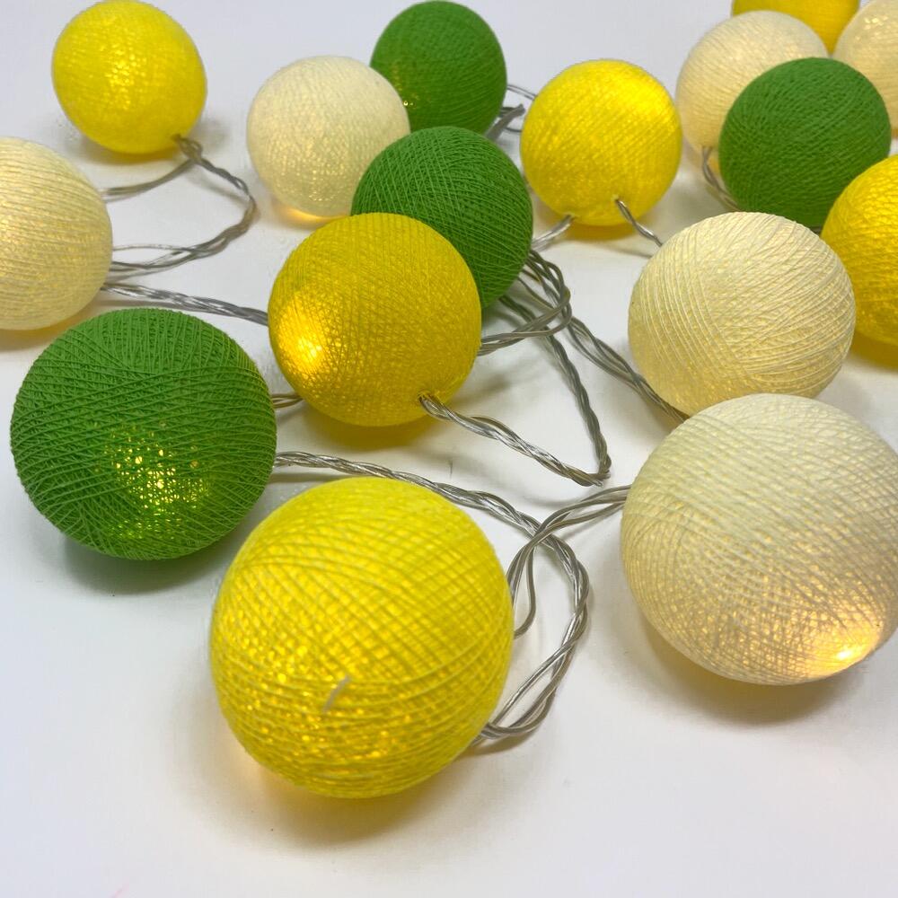 ambient ball fairy lights lemon lime