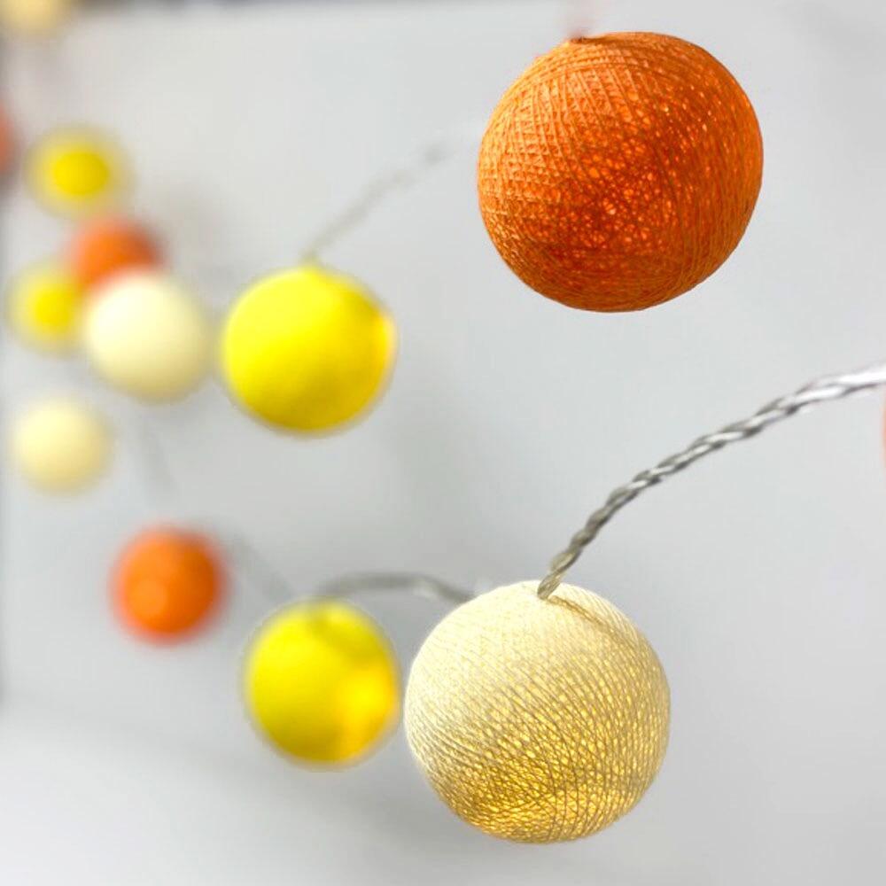 Ambient Balls 10 Lights Orange and Yellow