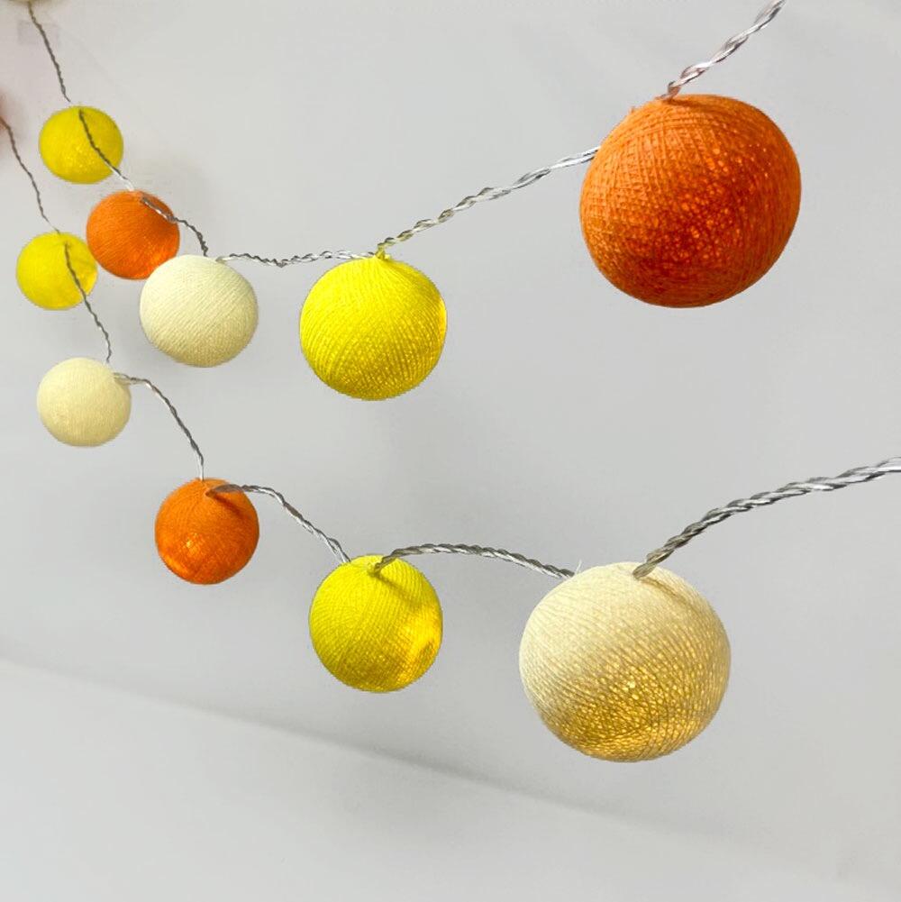 Ambient Balls 30 Lights Orange and Yellow