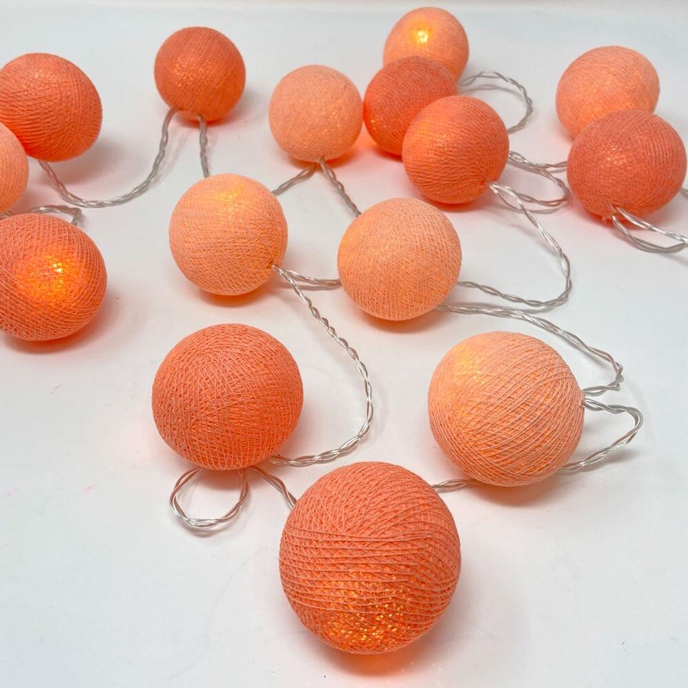 Ambient Balls 10 Lights Peaches