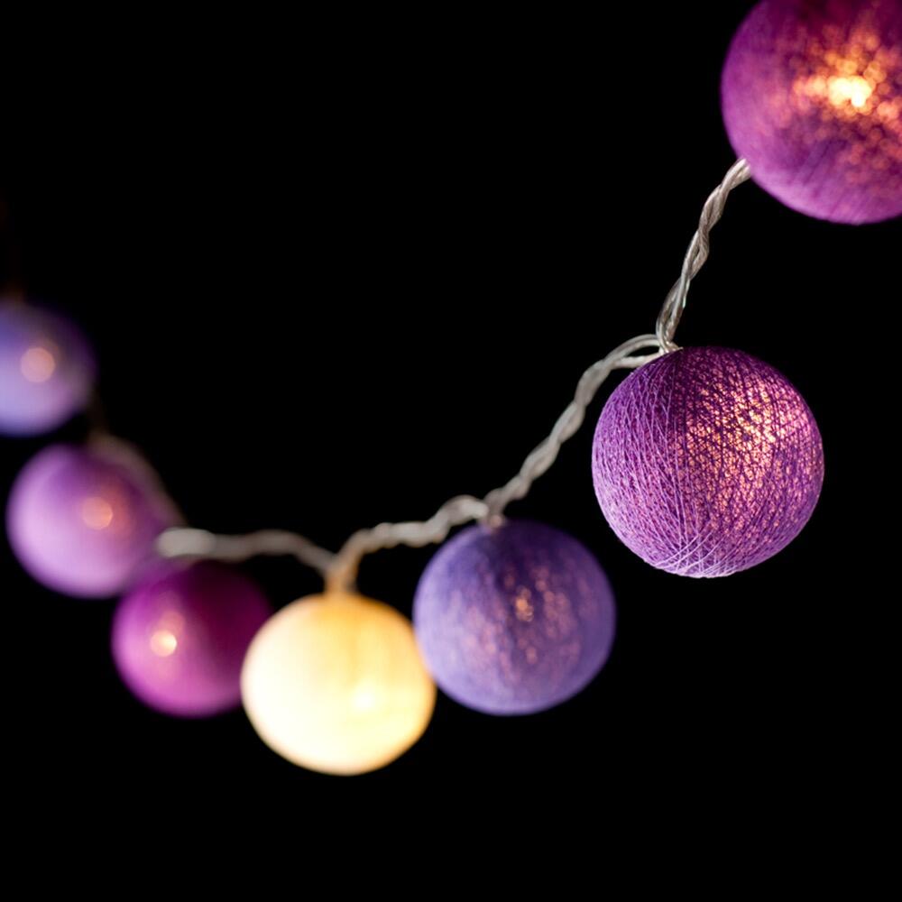 Ambient Balls 30 Lights Purple Tone