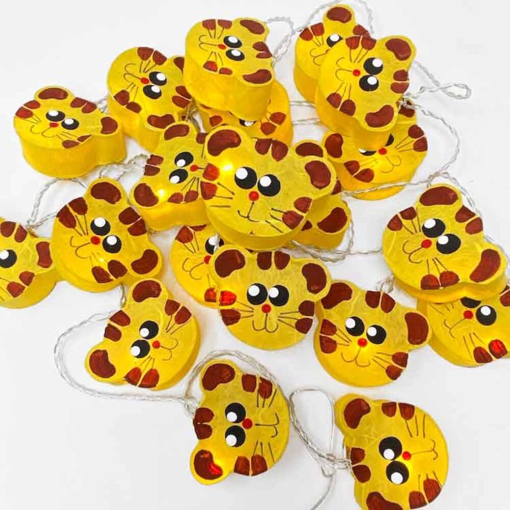 Grr Tiger – handcrafted tiger fairy lights by Blaze On, available in 10, 20 and 30 Lights