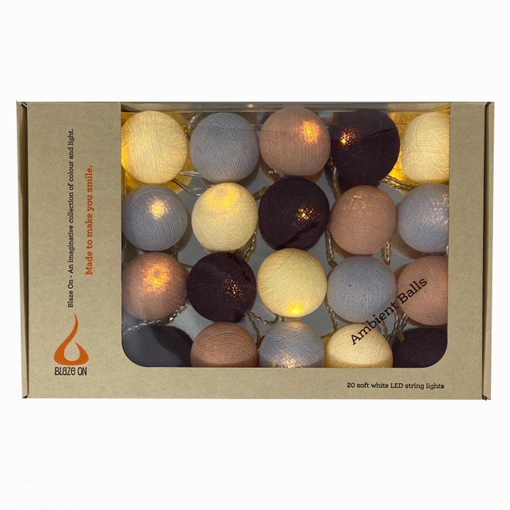 Ambient Balls 20 Lights London Fog