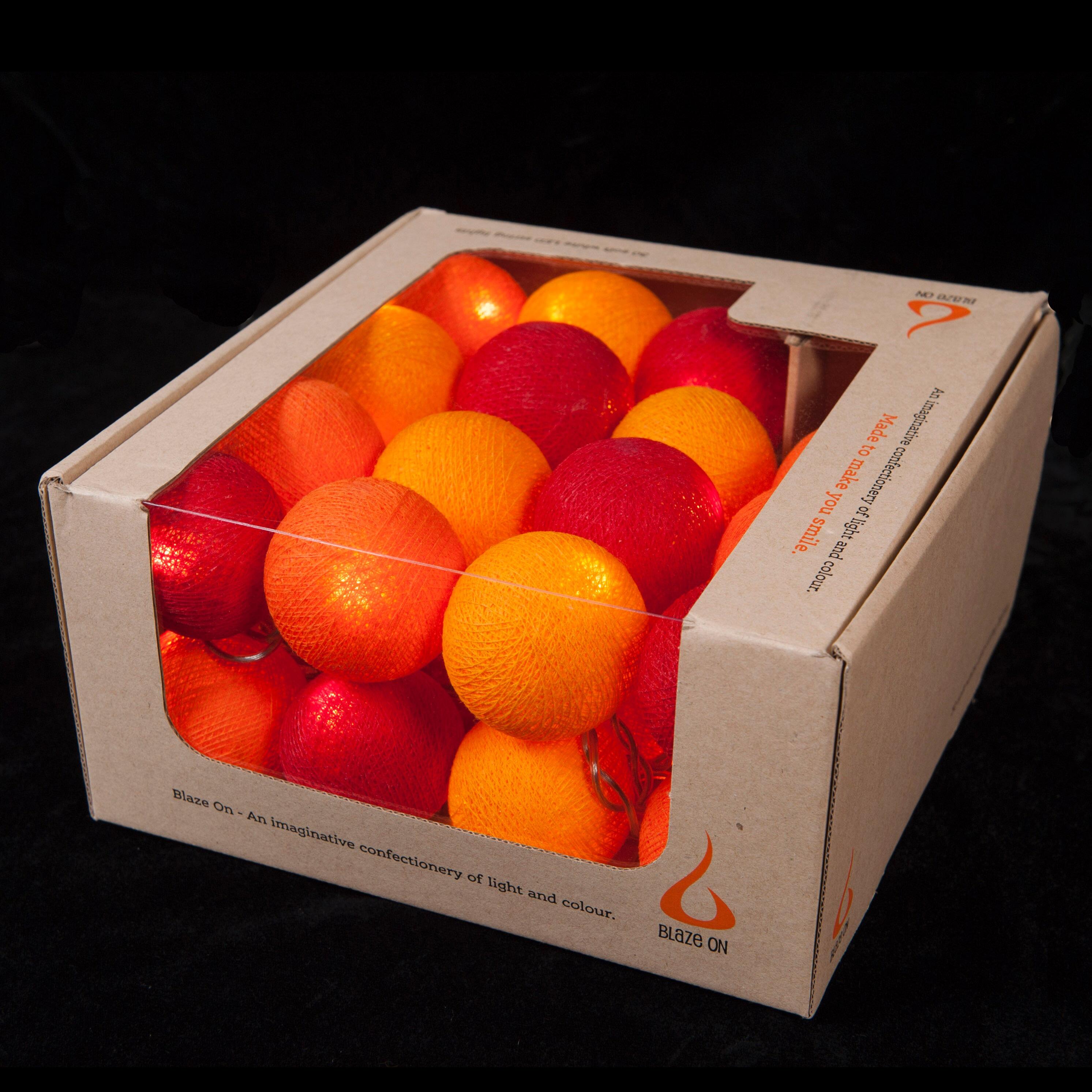 Ambient Balls 30 Lights Fire Tones