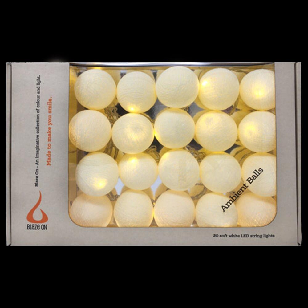 Ambient Balls 20 Lights Cream