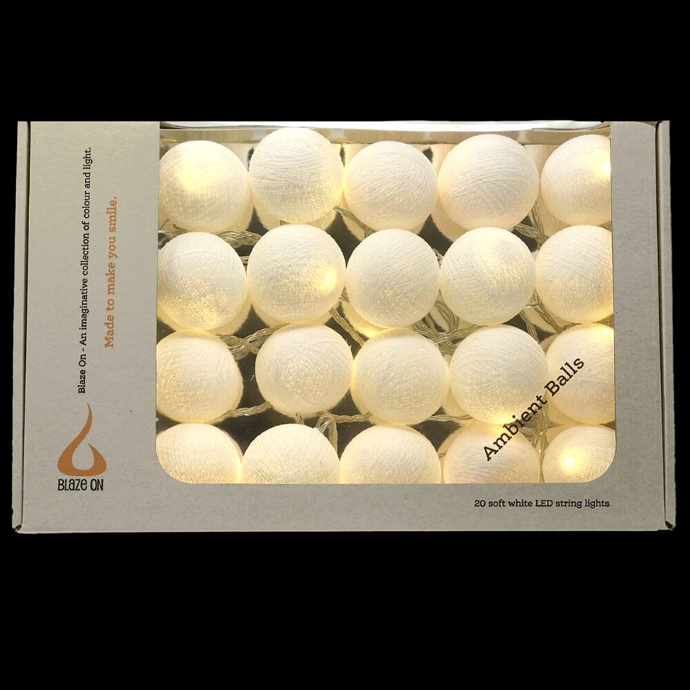 Ambient Balls 20 Lights Snowy White