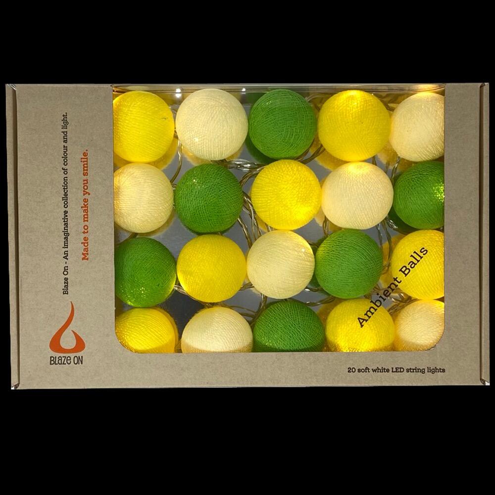 Ambient Balls 20 Lights Lemon Lime